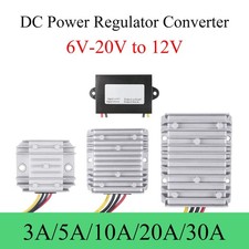 DC Stabilizer 6V-20V to 12V 3-30A Buck Boost Converter Voltage Regulator Module