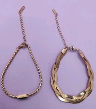 NEW Louse Carter Palm Beach Gold Toned Bracelet & Cstellanos Bracelet -Emerald