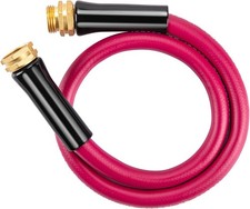 Short Garden Hose 3ft Heavy Duty Durable Anti Kink Flexible 5/8 in Water Leader