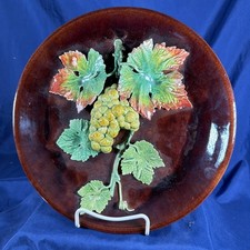 Rafael Bordalo Pinheiro)Majolica Palisades Decorative Plate