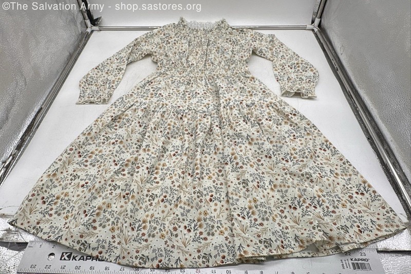 NWT Grace Karin Girls Multicolor Floral Long Sleeve Fit & Flare Dress Size 7Y