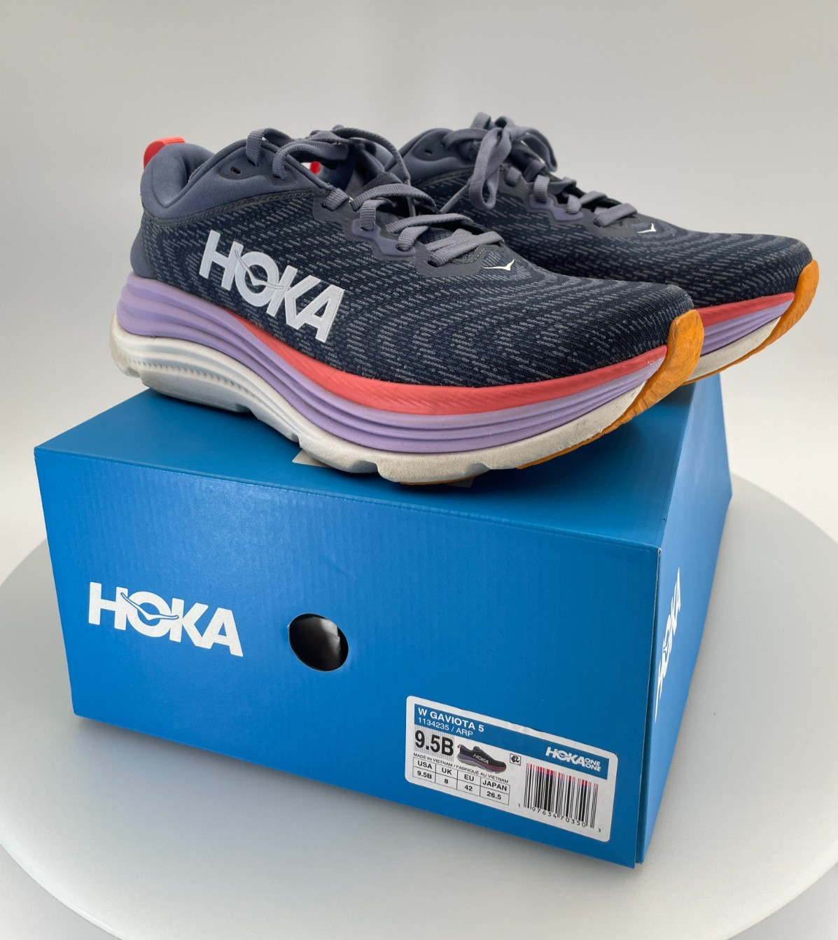 HOKA One One "Gaviota 5" Women's Running Shoes 9.5B (Wide) Stability Support