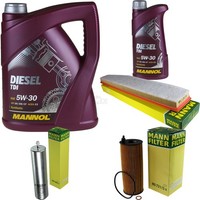Inspektionspaket 6L Mannol Diesel TDI 5W-30 FüR BMW E83 2.0D Xdrive18D Xdrive20D