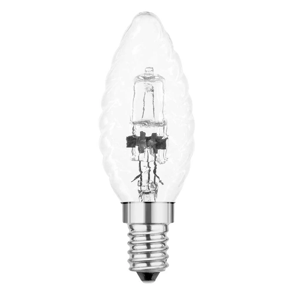 NCC-LICHT Eco Halogène Bougie Tournée 18W = 25W/24W E14 Ampoule Blanc Chaud Dimmable