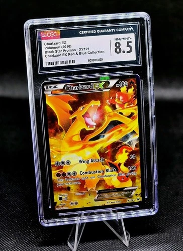 CGC 8.5 Charizard EX 2016 XY Black Star Promo - XY121 Red & Blue Collection