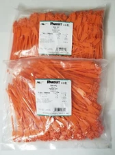 Panduit Cable Marker Ties 7.4inch PLM2S-D3 PAN-TY Orange Nylon 50lb NEW QTY-1000