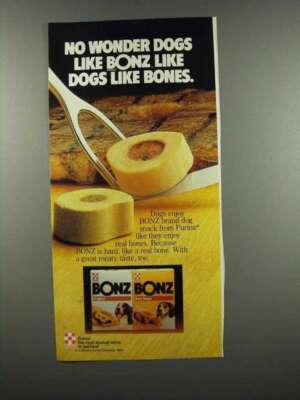 1983 Purina Bonz Dog Food Ad - No Wonder