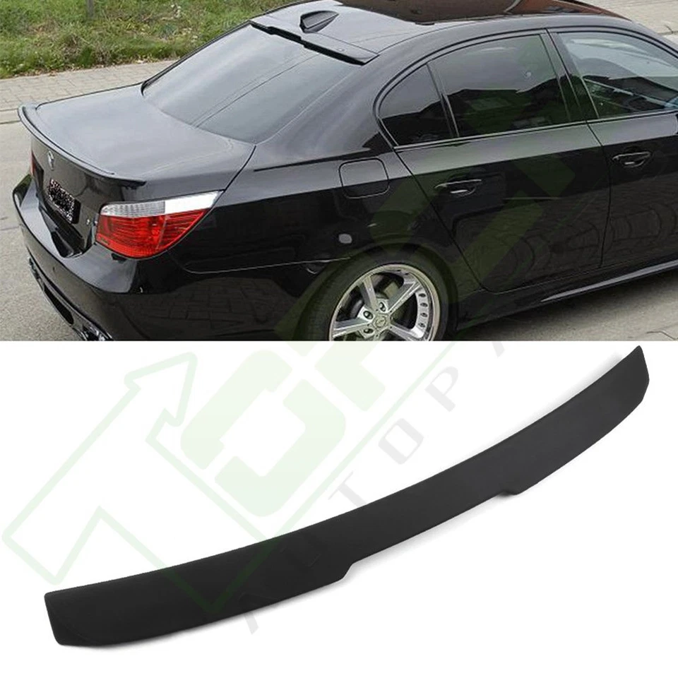 Se adapta a BMW 530xi 550i M5 2006 estilo negro techo trasero alerón Foto 2 de 4