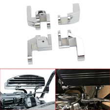 Chrome Floorboard Relocation Brackets For Harley Electra Glide Road King Trikes