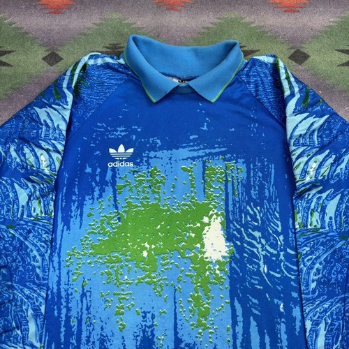 Vintage 90s Adidas Goalkeeper Football Shirt Jersey Men XL Fabian Barthez France - Picture 7 of 12