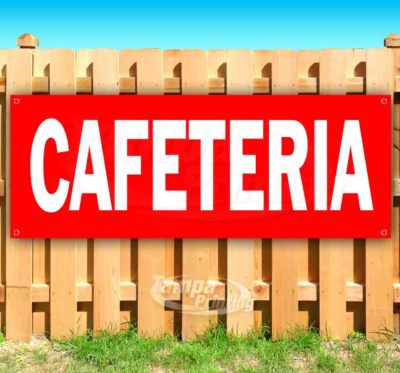 CAFETERIA Advertising Vinyl Banner Flag Sign Many Sizes ARROW