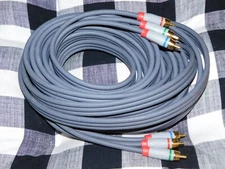 New Rocketfish 25Ft CL2 In-Wall Premium 22 AWG RCA Component Video Coaxial Cable