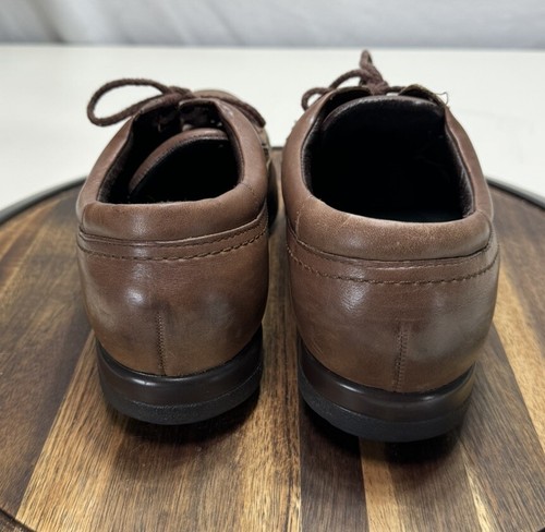 Hush Puppies Shoes Women's Size 9 Wide Brown Oxford 19421 Leather Lace Up - Picture 4 of 7