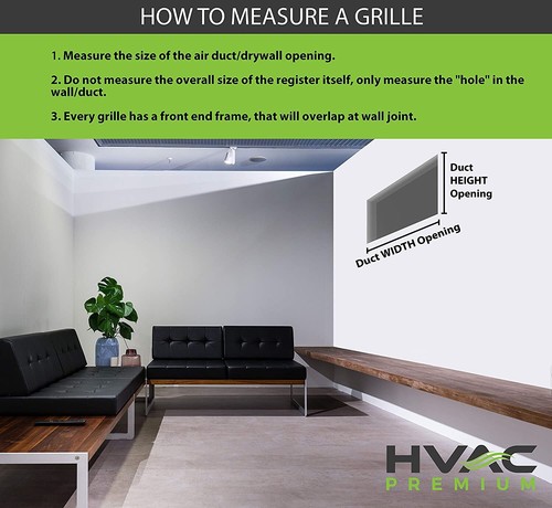 HVAC PREMIUM 30 in x 12 in ADJUSTABLE Return Air Filter Alum 30x12 Grille, White - Picture 4 of 15