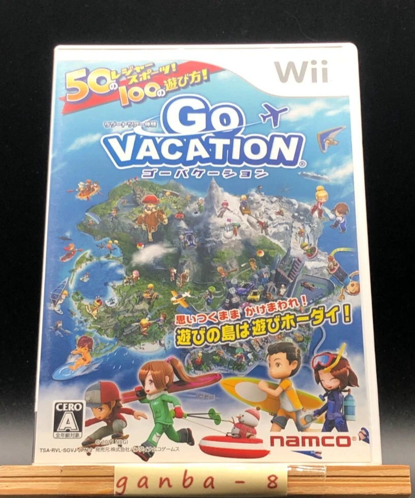 Jeu Wii Go Vacation - Occasion En Bon état - Avec Notice - Éditeur NAMCO - PEGI 12