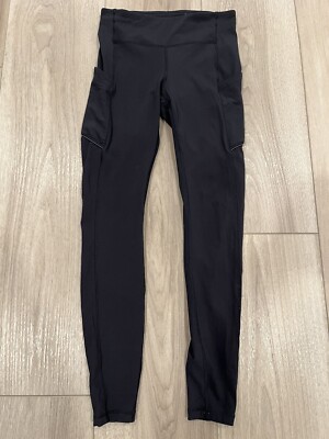 Lululemon Speed Up Tight 4 Black Full On Luxtreme Leggings 28'' Inseam W5BMUS