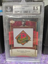 2007 Upper Deck Gold Stitchings 10 Satchel Paige Crawfords BGS 9.5 Surface