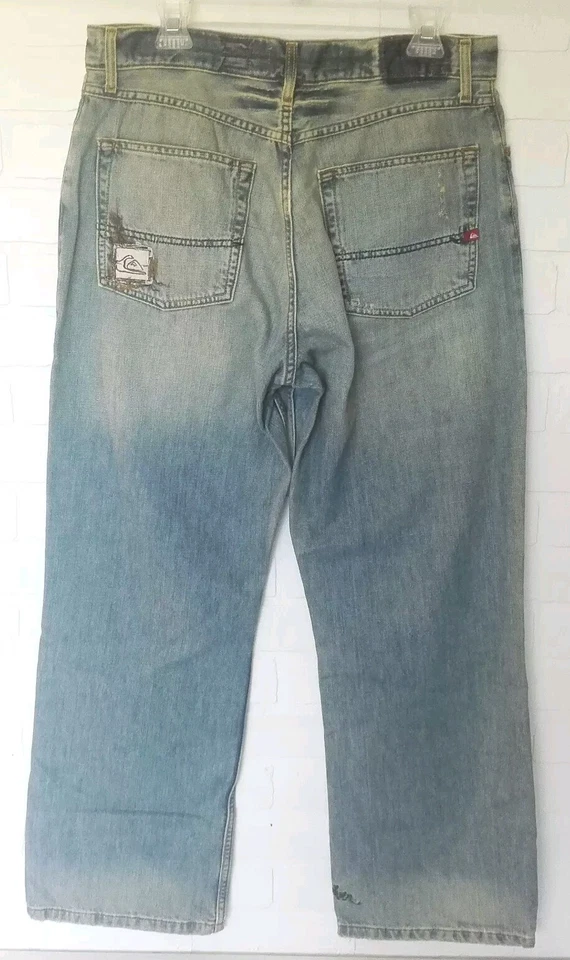 Quicksilver Jeans Mens 32W x 31L Denim Classic Faded Vintage Y2K - Image 2 of 4