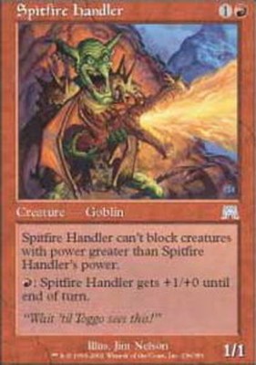 MTG: Spitfire Handler [Moderately Played] Onslaught Magic the Gathering CCG TCG
