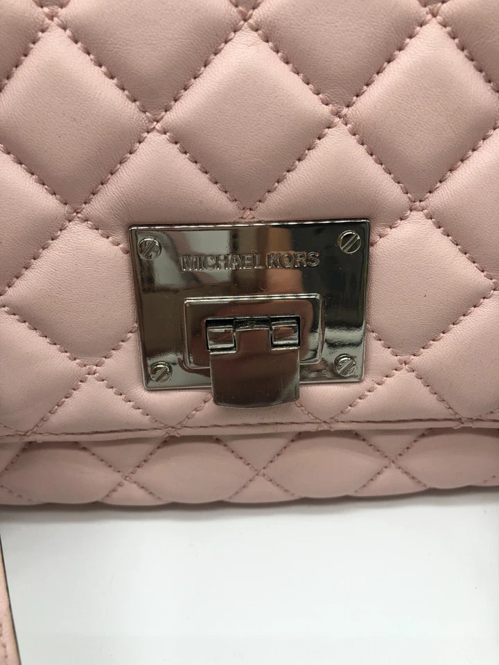 Bolso de hombro o bandolera Michael Michael Kors grande cadena Sloan acolchado rosa Foto 2 de 4