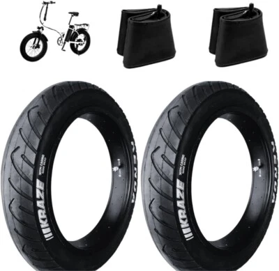 2 COPERTONI KENDA 20 x 4.0 1/4 + CAMERE PNEUMATICI FAT BIKE E-BIKE RUOTE FAT 20”