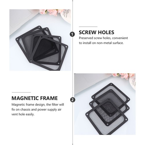 2 PCS PC Case Fan Filter Cover Fan Cooler Mesh Computer Case Fan Filter - 第 6/12 張圖片