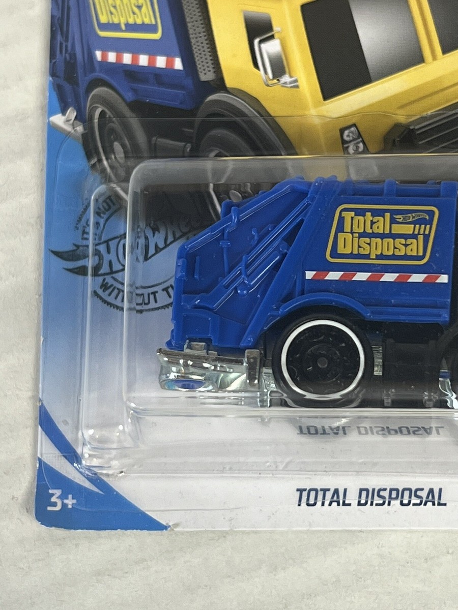 Hot Wheels HW Metro Total Disposal BLUE 1/10 Garbage Truck Model 55/250 Toy