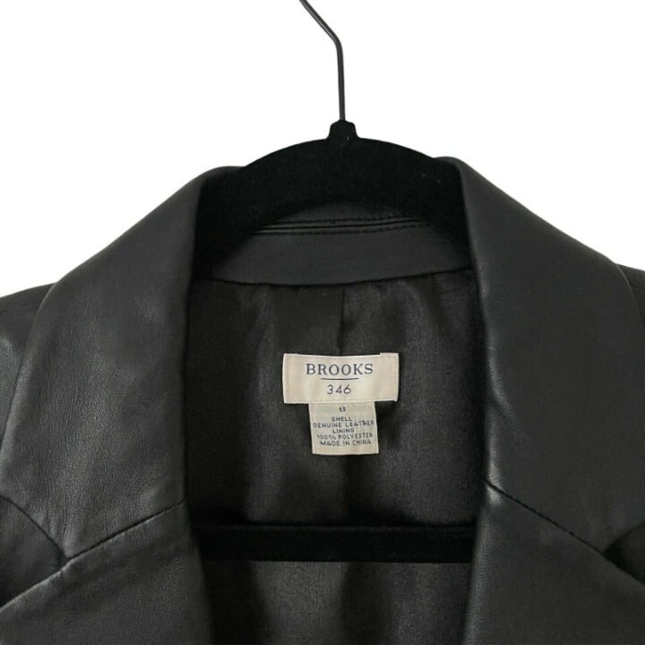 Vintage Brooks Brothers 346 Size 8 Genuine Leather Blazer Vintage Brooks Brothers 346 Size 8 Genuine Leather Blazer