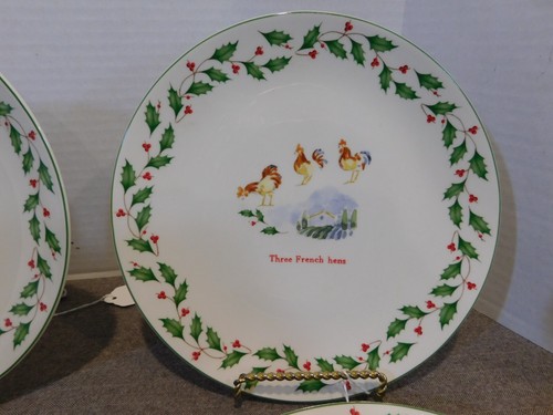 Lenox 12 Days of Christmas Set of 12 Dessert Plates New - Picture 6 of 19