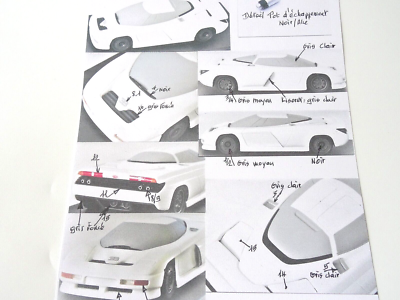 Kit Modèle à Monter 1/43 - Bugatti EB110 Bertone Concept N°1 (1989