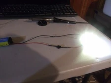 Pre wired super bright 9 volt led light with on/off switch and connect.