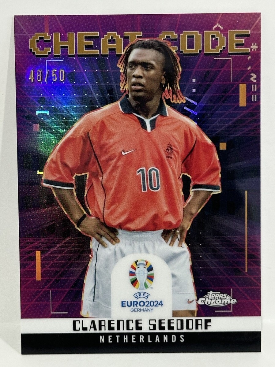 2024 Topps Chrome UEFA EURO Netherlands Clarence Seedorf Cheat
