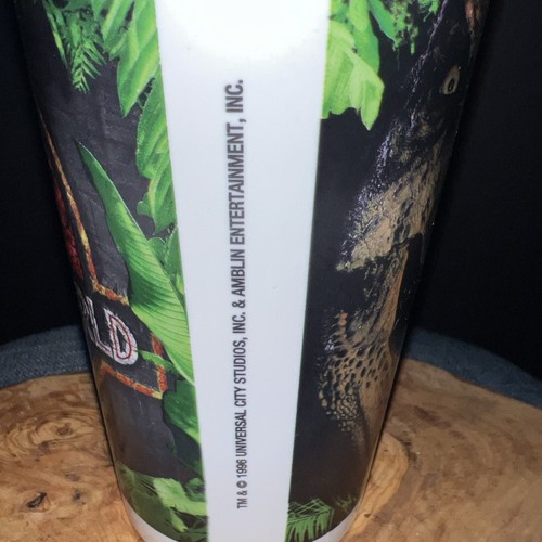 Vintage Rare Jurassic Park The Lost World Movie Theater Cup 1996 Never Used New - Picture 4 of 7
