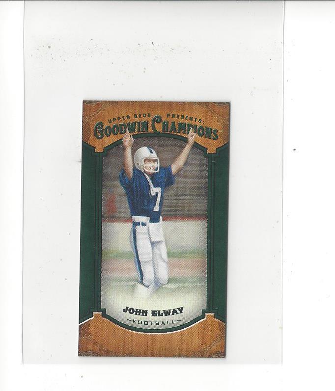 2014 Upper Deck Goodwin Champions Mini Green #45 John Elway Broncos