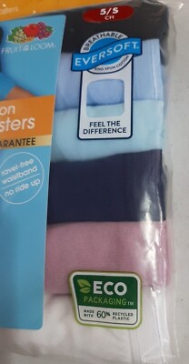 Fruit of the Loom Women's 6 Pack Cotton Hipsters NEW Size 5 | eBay