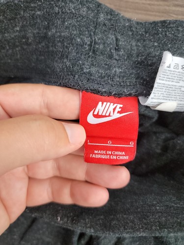 Nike Sportswear Shorts Gym Vintage Girls Large Gray Drawstring Stretch Pockets - Picture 7 of 11