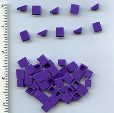 LEGO x 50 Dark Purple Slope 30 1 x 1 x 2/3 NEW bulk lot