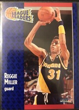 1991-92 Fleer League Leaders #226 Reggie Miller Basketball Card