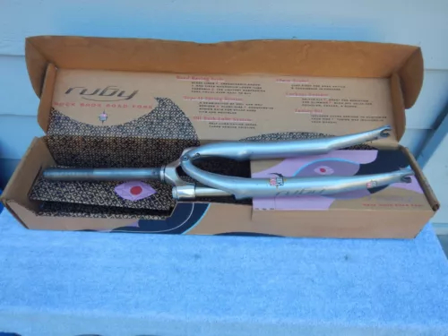 Rock Shox Ruby SL 700C Shock Fork 9" Steerer 1" Shocks 1997 Model Silver w/ Box