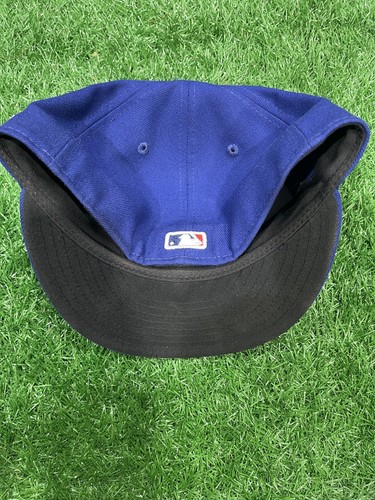 Los Angeles Dodgers New Era 59FIFTY Fitted Hat - Royal Blue Size 7 3/8 - Picture 4 of 11