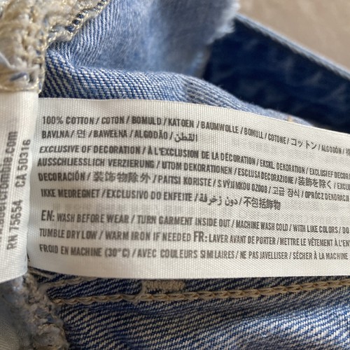 Hollister Jean Shorts Womens 0 Blue Denim Patches Frayed Distressed Beach Summer - 第 5/11 張圖片