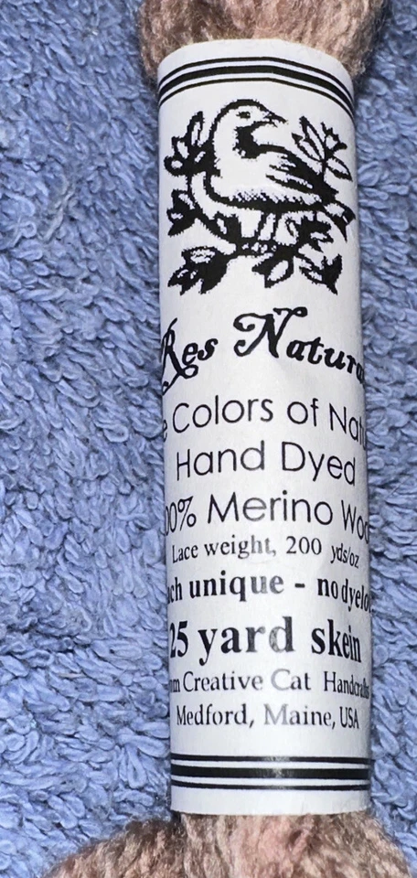 Res Naturae Yarns 100% Merino Wool Crewel Tapestry Yarn Brown Hand Dyed - Image 2 of 3