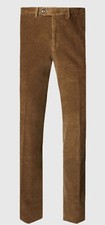 Paul Stuart ¡FUEGO! ¡NUEVO CON ETIQUETAS! Pantalones Newton de pana de algodón #72032473-N250 en color tostado. 34/38