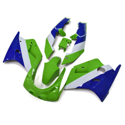 Blue Green White ABS Fairings For Kawasaki ZXR250 1989 1990 Motorbike Bodywork