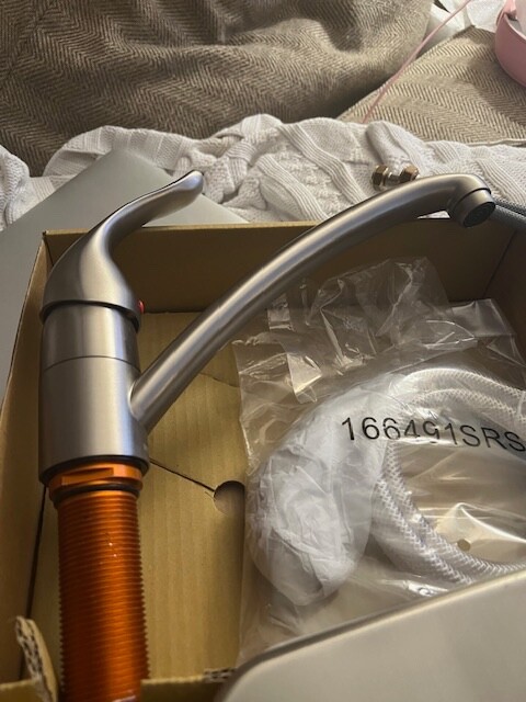 Moen brushed nickel kitchen or laundry faucet brand new