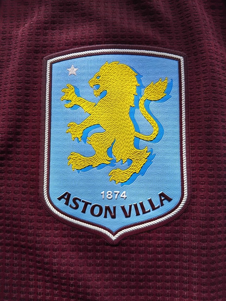 Aston Villa Adidas Home Shirt 202425 Champions League Badge