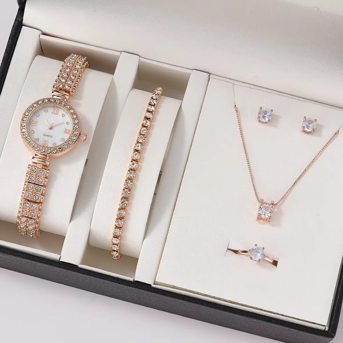 Stainless Steel  Luxury Watch and Jewelry Sets