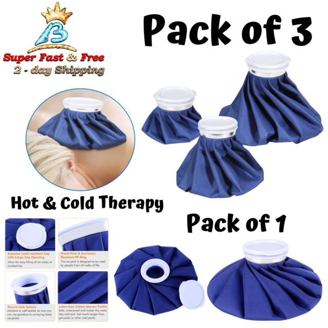 Hot Water Bag Bottle Pain Relief Insulated PVC Hot Therapy Transparent Blue 