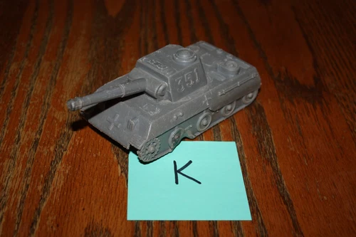 Vintage Marx Battleground Dark Gray German #351 Army Tank K - MPC, Timmee