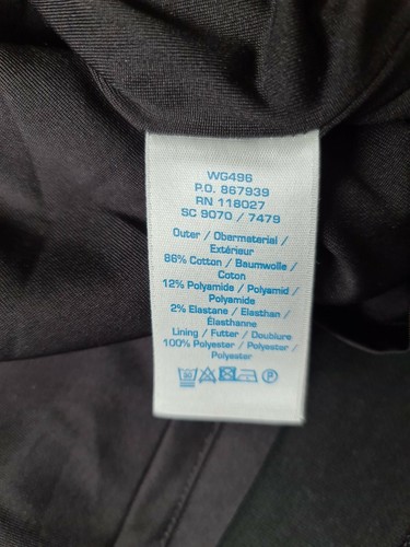 BODEN WG496 Damen A-Linien-Rock schwarz Baumwollmischung mit Taschen. Größe UK 12L, US 16L - Bild 11 von 12